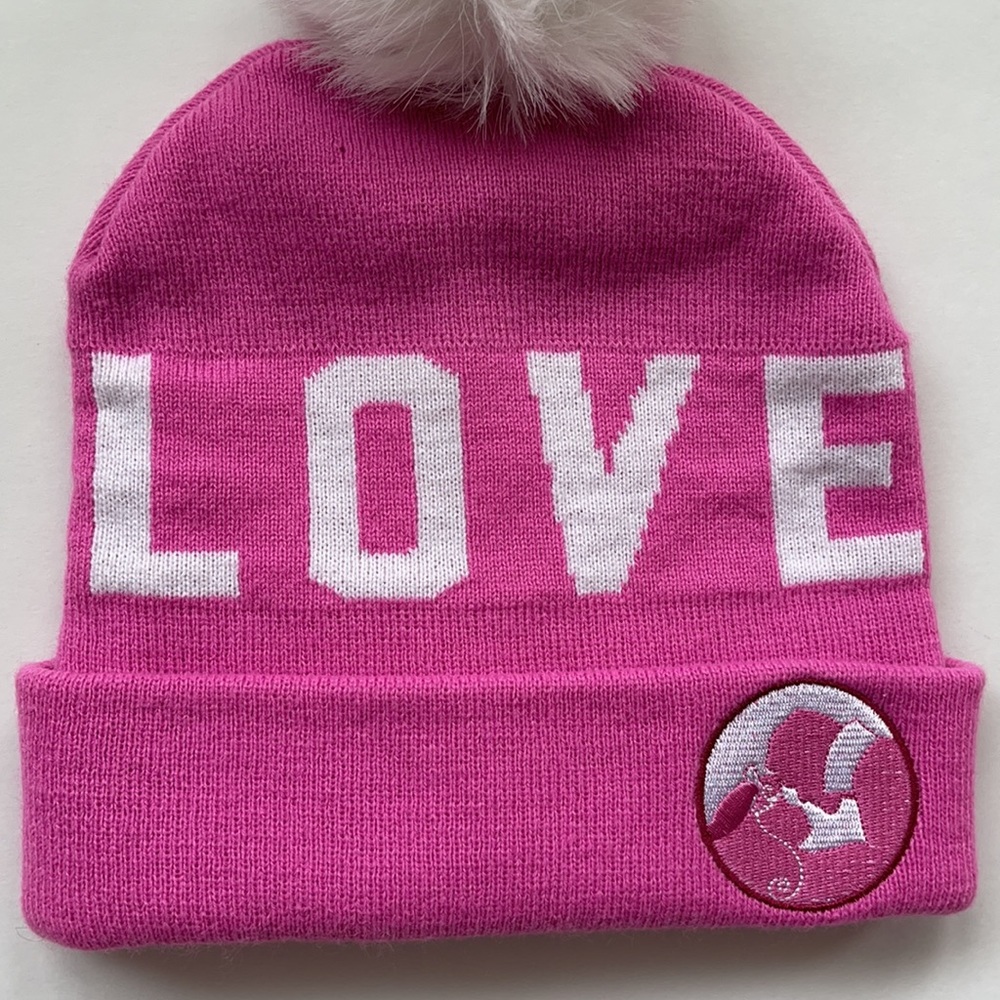 Disney Sleeping Beauty LOVE Beanie - Adult Size- NWT - Picture 3 of 8